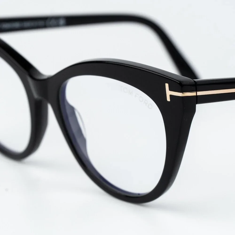 Tom Ford Women Eyeglasses Black Cat Eye FT6091-B 001 NEW AUTHENTIC